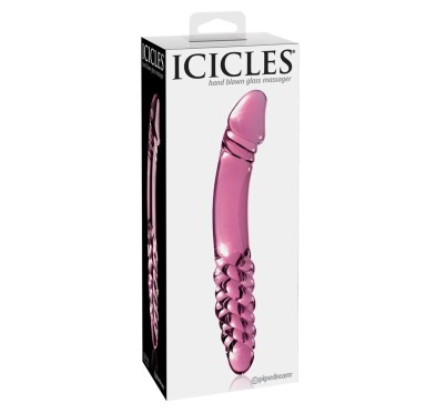 Icicles - Szklane Dildo Z Dwoma Innymi Końcówkami